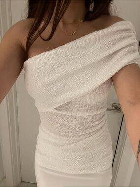 Zara white off the shoulder top